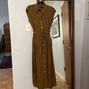 Banana Republic Women's Ravina Maxi Shirt Dress Copper Size S